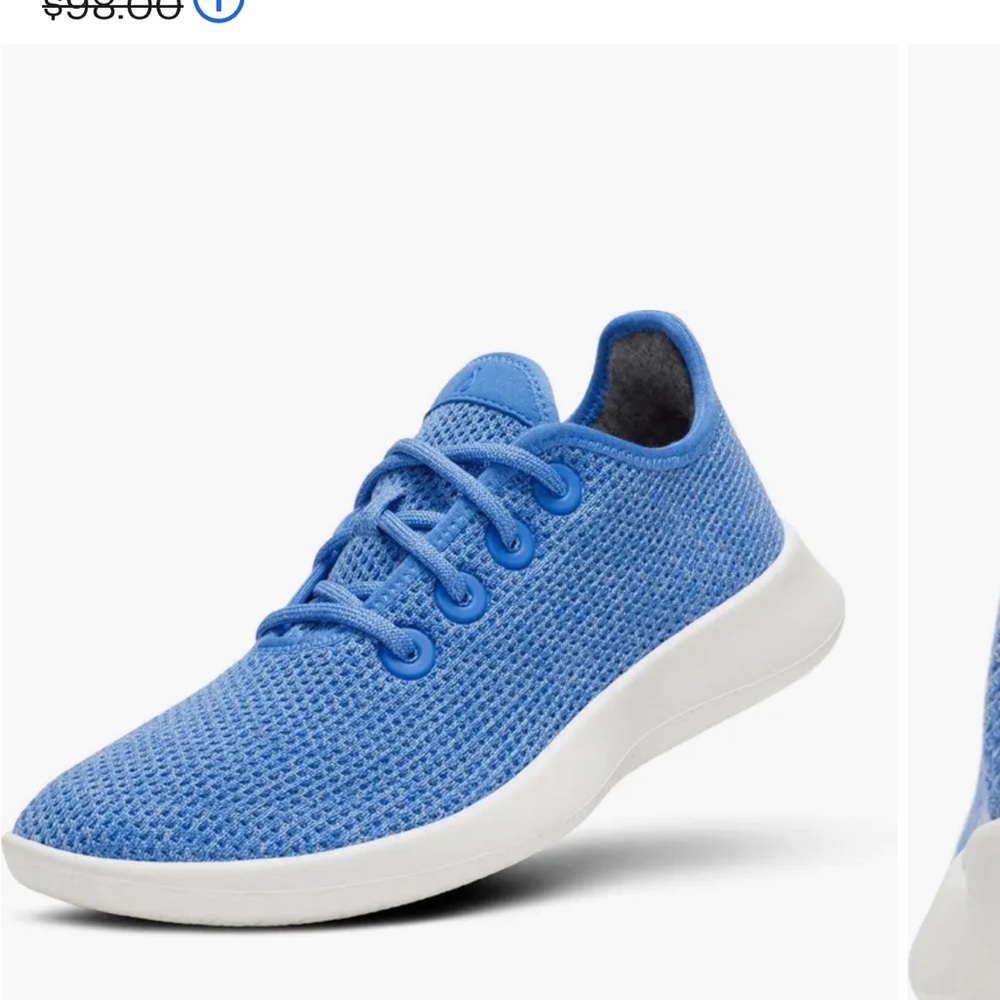 Blue Knit Sneakers